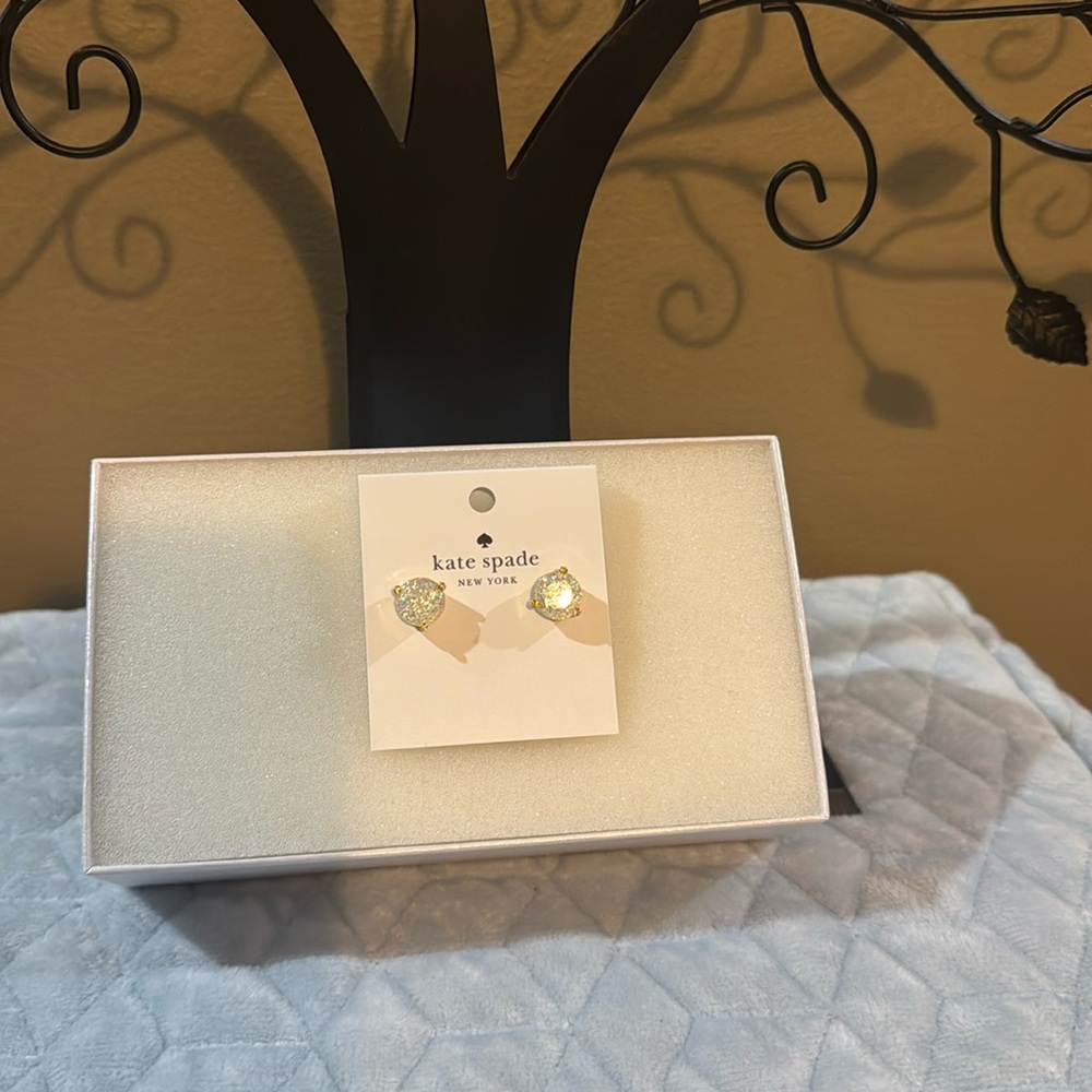 NWT Kate Spade New York Opal Glitter Ride And Shine Stud Earrings - Picture 4 of 9